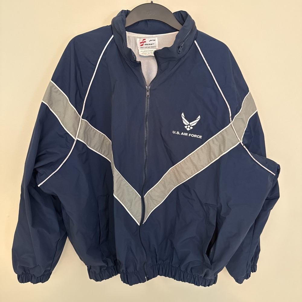 US Air Force IPTU Nylon Reflective Windbreaker, PT Jacket, Military, XXL